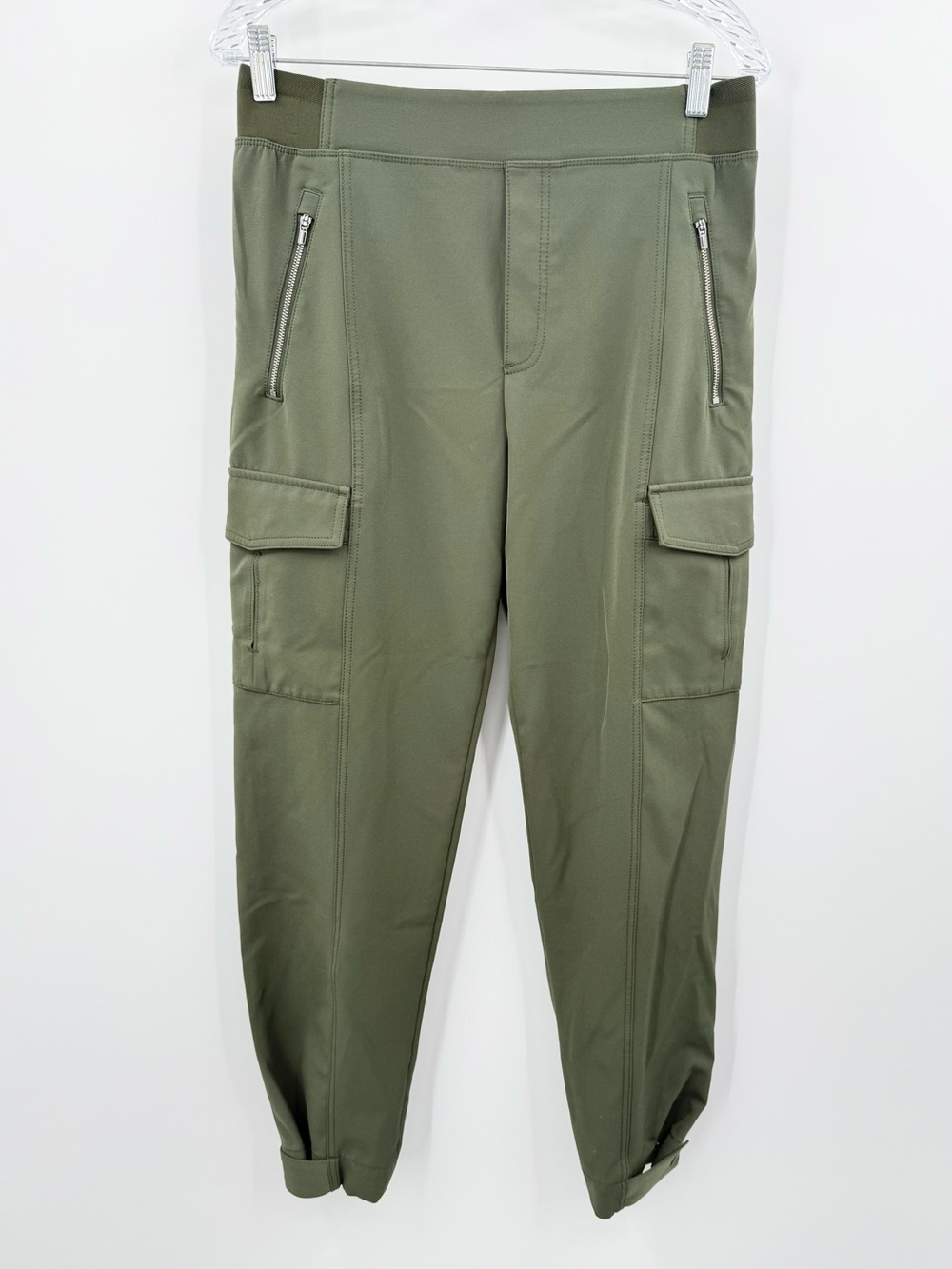 Athleta Endless High Rise Cargo Green Pant Size 10